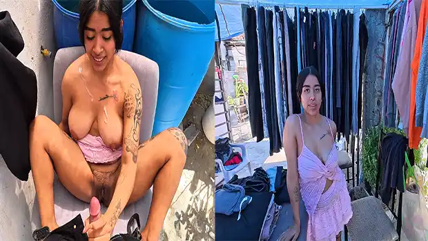 Convenzo a vendedora de tener sexo atrás de la tienda