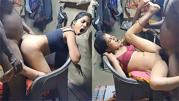 Desi Wife Fucking Doggy Style on Neighbor’s Chair
