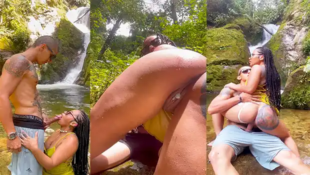 Encuentro un culo de morena en el rio que saca toda la leche