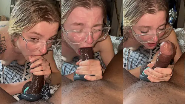 I almost threw up but I love having that BBC in my throat