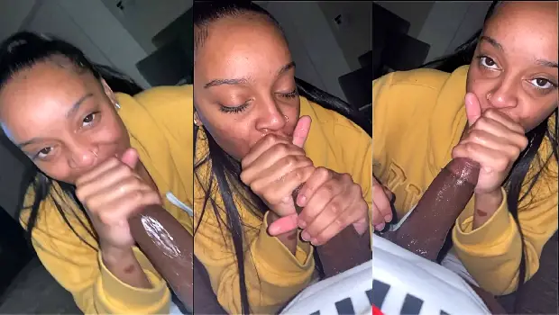 I record how she takes control of my cock… Damn