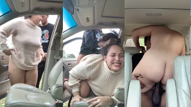In the middle of the street, fucking her whore’s ass hard in the car
