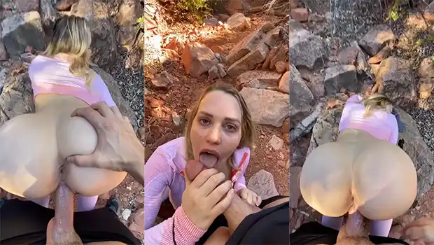 Me voy al bosque con una culona para follarla duro de perrito