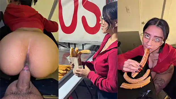 Mi novia se antoja de churros pero con  mi leche