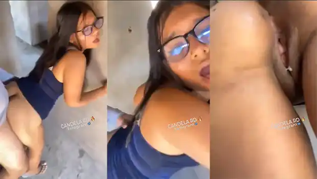 Sexo en una construcción le deja el coño lleno de leche