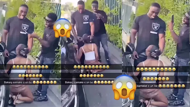 Video Porn OF Bakary Samake. Perform oral sex on her in public