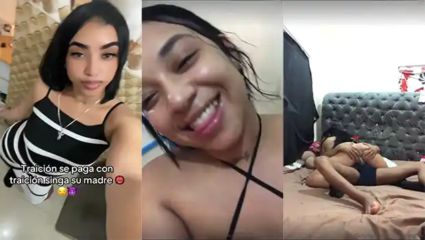 Video porno de la dominicana Yazly cabalgando y sacando leche